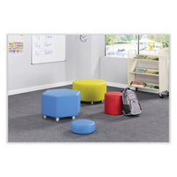 Learn 15" Round Vinyl Floor Seat, 15" Dia X 5.75"h, Baby Blue, Ships In 1-3 Business Days