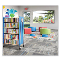 Learn 15" Round Vinyl Floor Seat, 15" Dia X 5.75"h, Baby Blue, Ships In 1-3 Business Days