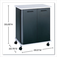 Refreshment Stand, Engineered Wood, 9 Shelves, 29.5" X 22.75" X 33.25", Black/white, Ships In 1-3 Business Days