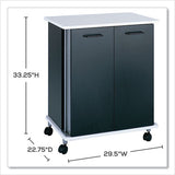 Refreshment Stand, Engineered Wood, 9 Shelves, 29.5" X 22.75" X 33.25", Black/white, Ships In 1-3 Business Days