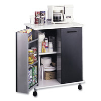 Refreshment Stand, Engineered Wood, 9 Shelves, 29.5" X 22.75" X 33.25", Black/white, Ships In 1-3 Business Days