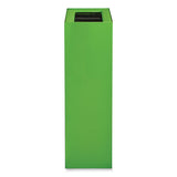 Mixx Recycling Center Rectangular Receptacle, 29 Gal, Steel, Green, Ships In 1-3 Business Days