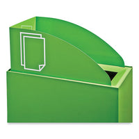 Mixx Recycling Center Lid, Topper Style, 9.87w X 19.87d X 0.62h, Green, Ships In 1-3 Business Days