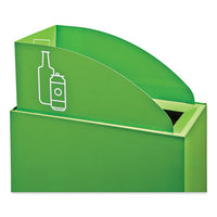 Mixx Recycling Center Lid, Topper Style, 9.87w X 19.87d X 0.62h, Green, Ships In 1-3 Business Days