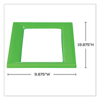 Mixx Recycling Center Lid, 9.87w X 19.87d X 0.82h, Green, Ships In 1-3 Business Days