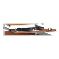Eastwinds Series Portrait Pc Desk Cart, 36" X 19.25" X 31", Medium Cherry, Ships In 1-3 Business Days