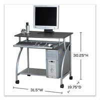 Eastwinds Series Argo Pc Workstation, 31.5" X 19.75" X 30.25", Anthracite, Ships In 1-3 Business Days