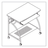 Eastwinds Series Argo Pc Workstation, 31.5" X 19.75" X 30.25", Medium Cherry, Ships In 1-3 Business Days