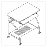 Eastwinds Series Argo Pc Workstation, 31.5" X 19.75" X 30.25", Medium Cherry, Ships In 1-3 Business Days