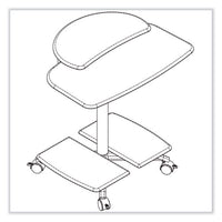 Eastwinds Series Fpd Computer Table, 28.5" X 26" X 29.5", Medium Cherry, Ships In 1-3 Business Days