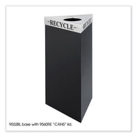 Trifecta Waste Receptacle Lid. Laser Cut "recycle" Inscription, 20w X 20d X 3h, Stainless Steel, Ships In 1-3 Business Days