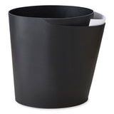 Cancan Deskside Waste/recycling Can, 5 Gal, Plastic, Black