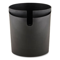 Cancan Deskside Waste/recycling Can, 5 Gal, Plastic, Black