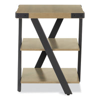 End Table, Square, 20 X 20 X 25, Sand Dune Top, Black Base, Ships In 1-3 Business Days