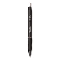 S-gel Gel Pen, Retractable, Medium 0.7 Mm, Black; Blue Ink, Black; Gray; White Barrels, 12/pack