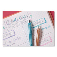 Inkjoy Metallic Gel Pen, Retractable, Medium 0.8 Mm, Assorted Ink, Assorted Barrel, 10/pack