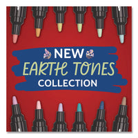 Creative Markers, Bullet Tip, Assorted Earth Tones, 12/pack