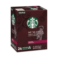 Sumatra Coffee K-cups, Sumatran, 0.4 Oz K-cup, 24/box