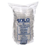 Plastic Dome Lid, Fits 32 Oz Cold Cups, Clear, 25/sleeve, 20 Sleeves/carton