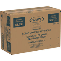 Plastic Dome Lid, Fits 32 Oz Cold Cups, Clear, 25/sleeve, 20 Sleeves/carton