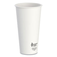 Thermoguard Insulated Paper Hot Cups, 20 Oz, White Sustainable Forest Print, 600/carton