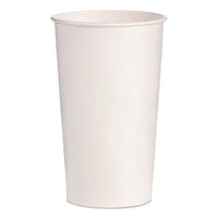 Double Sided Poly (dsp) Paper Cold Cups, 28 Oz To 32 Oz, White, 40 Cups/sleeve, 12 Sleeves/carton