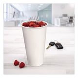 Double Sided Poly (dsp) Paper Cold Cups, 28 Oz To 32 Oz, White, 40 Cups/sleeve, 12 Sleeves/carton