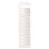 Double Poly Paper Food Containers, 5 Oz, 3.38" Diameter X 2.01"h, White, Paper, 1,000/carton