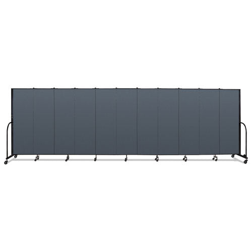 Portable Room Divider, 20 Ft 5" X 0.75" X 6 Ft, Vinyl/fiberglass/steel, Blue