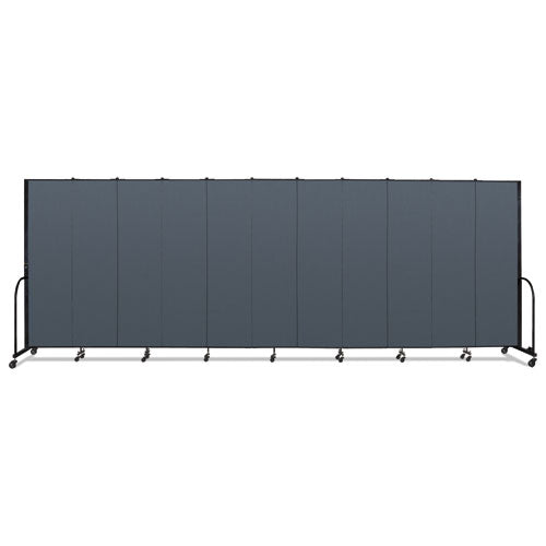 Portable Room Divider, 20 Ft 5" X 0.75" X 7 Ft 4", Vinyl/fiberglass/steel, Blue