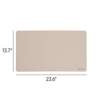 Vegan Leather Desk Pads, 23.6 X 13.7, Sandstone