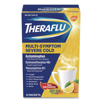 Multi-symptom Severe Cold Hot Liquid Powder, 6 Count