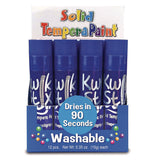 Kwik Stix Single Color Pack, 0.7" X 3.5", Blue, 12/pack, 12 Packs/carton