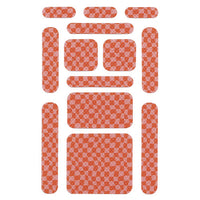 Anywhere Zen Strips, Bumpy Checkered, Pink/red, 13/set, 24 Sets/carton