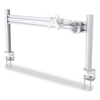 Single-extension Monitor Mount For Slat Wall System For 32" Tvs, 4.9w X 4.7d X 14.2h, Silver, Supports 22 Lb