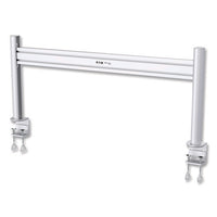 Slat Rail With Posts For Slat Wall System For 32" Tvs, 8.1w X 5.7d X 5.51h, Silver, Supports 33 Lb