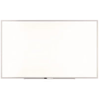 Melamine Dry Erase Board, 60" X 36", White Surface, Gray/natural Aluminum Frame