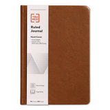 Hardcover Business Journal, Elastic Closure, 1-subject, Narrow Rule, Cognac Cover, (96) 8 X 5.5 Sheets