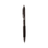 Signo 207 Needle Point Gel Pen, Retractable, Medium 0.7 Mm, Black Ink, Smoke/black Barrel, 4/pack