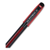 Jetstream 101 Hybrid Gel Pen, Stick, Bold 1 Mm, Red Ink, Black/red Barrel, Dozen