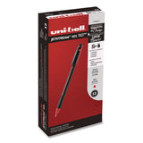 Jetstream 101 Hybrid Gel Pen, Stick, Bold 1 Mm, Red Ink, Black/red Barrel, Dozen