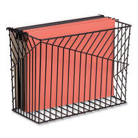 Vena Hanging File Basket, Letter Size, 6.85" Long, Black