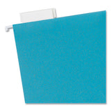 U Eco Hanging File Folders, Letter Size, 1/5-cut Tabs, Assorted, 12/pack