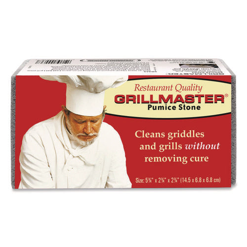 Grillmaster Griddle And Grill Cleaning Brick, 5.75 X 2.75, Gray, 12/carton