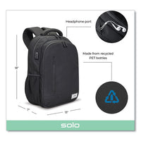 Re:define Laptop Backpack, 15.6”, 12.25 X 5.75 X 18.75, Black