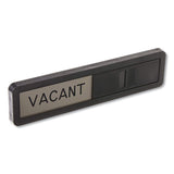 Vacant/in Use Sign, In-use; Vacant, 2.5 X 10.5, Black/silver