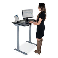 Electric Height Adjustable Standing Desk, 36 X 23.6 X 28.7 To 48.4, Black, Ships In 1-3 Business Days