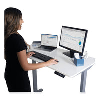 Electric Height Adjustable Standing Desk, 48 X 23.6 X 28.7 To 48.4, White, Ships In 1-3 Business Days
