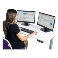 Electric Height Adjustable Standing Desk, 48 X 23.6 X 28.7 To 48.4, White, Ships In 1-3 Business Days