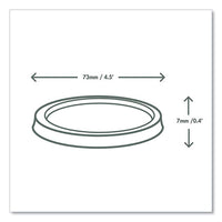 Portion Pot Lids, Fits 2 Oz To 4 Oz Portion Pots, Clear, 2,000/carton